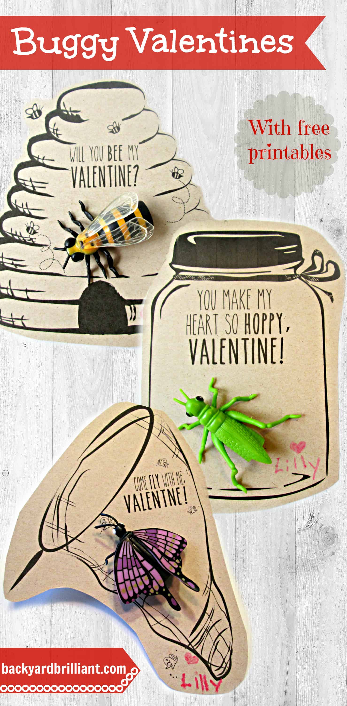 Homemade Valentines with Free Printables