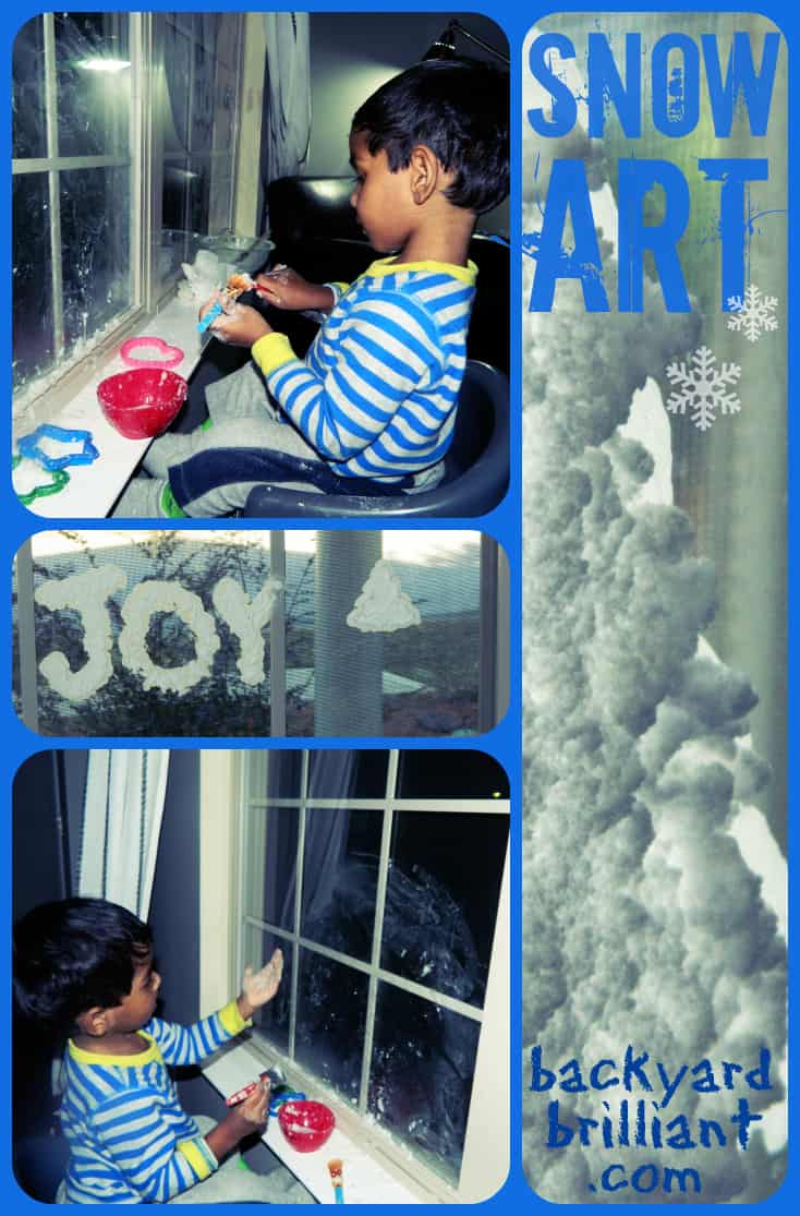 Snow Art - Painting with Salt Crystals for Kids, a Fun Indoor Winter Activity